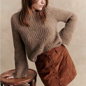 Sézane Youri Jumper Sweater (Light Camel) - Size S